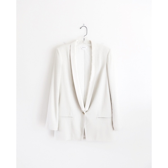 Helmut Lang Jackets & Blazers - Helmut Lang Off-White Wool Calf Lapel Blazer sz 4